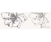 декор Paradyz Midian inserto Kwiat A 20x60 bianco